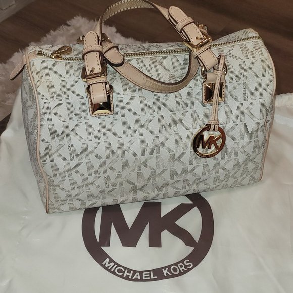 Michael Kors Large Vanilla Grayson - Picture 1 of 6